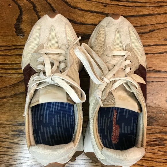 New Balance Men's Beige and Brown Sneakers - Picture 2 of 6